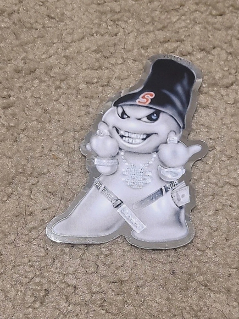 Supreme Snowman Sticker